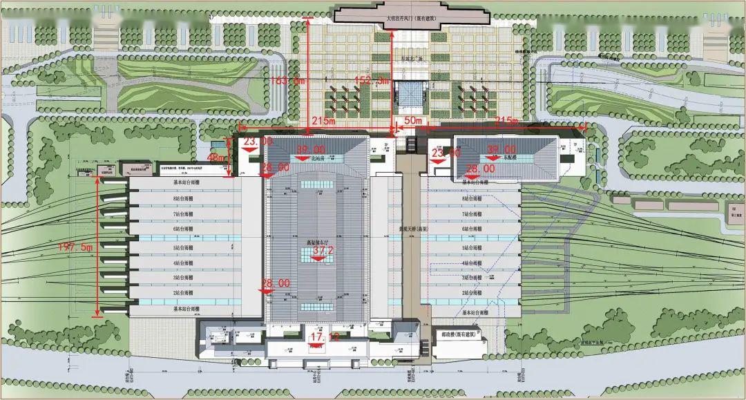 西安火车站最新改建图，历史与现代的完美融合